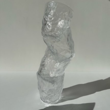 סט 6 כוסות דמויות קרח