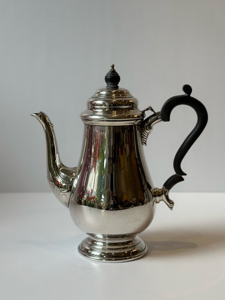 Silver plated teapot