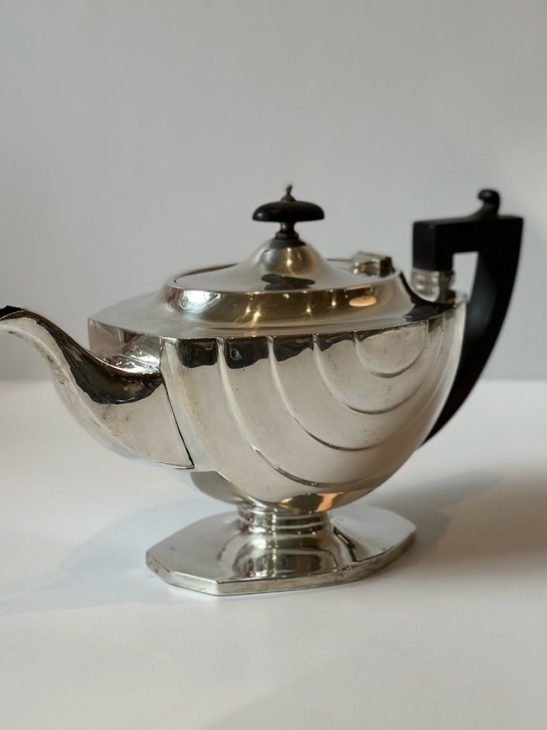 קנקן תה בציפוי כסף