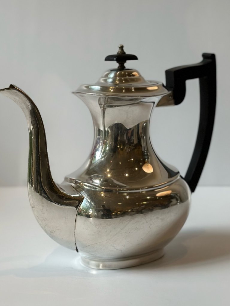 קנקן תה בציפוי כסף