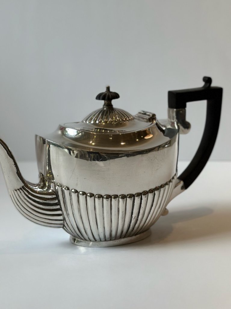 Silver plated teapot