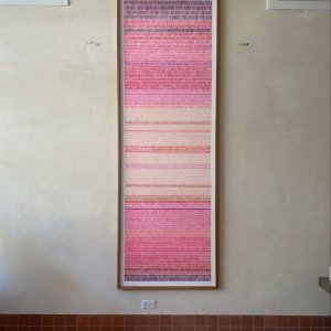 Lines painting - shades of pink