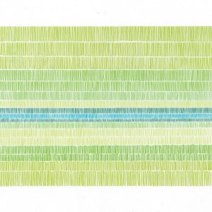 Print in Green and Turquoise