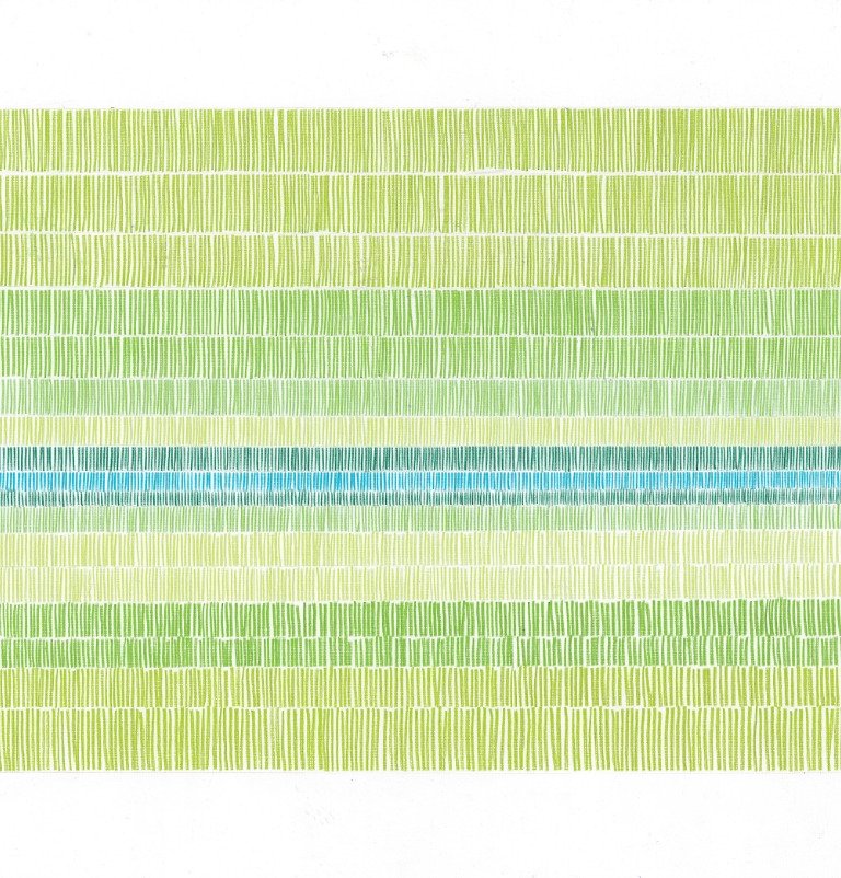 הדפס בגווני ירוק וטורקיז