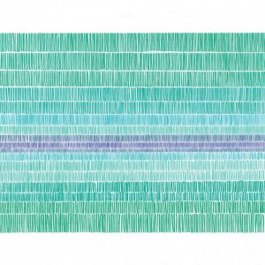Print in Turquoise and Purple