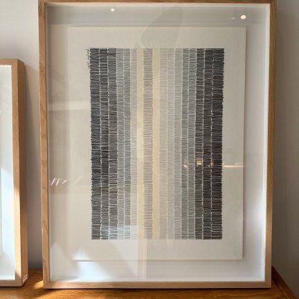 ציור קווים מקורי - גוונים אפורים