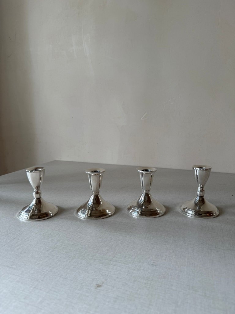 זוג פמוטים קלאסיים - Sterling Silver