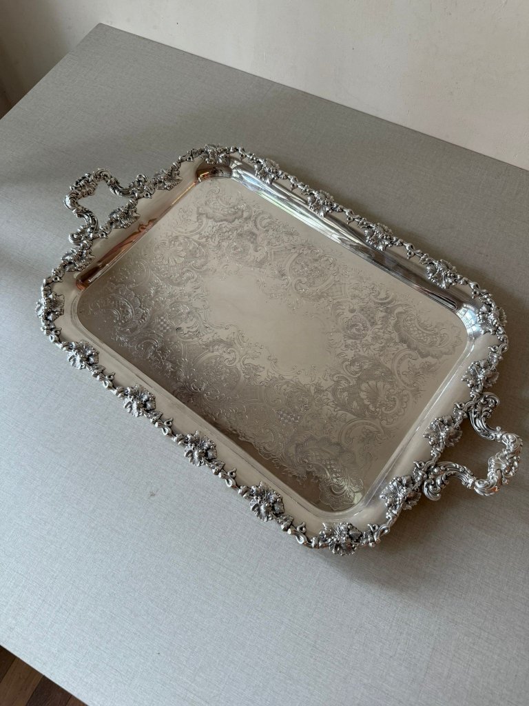 Victorian Silver-Plated Serving Tray