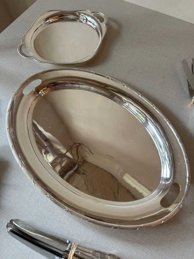 מגש הגשה אנגלי עתיק - Sheffield Plate