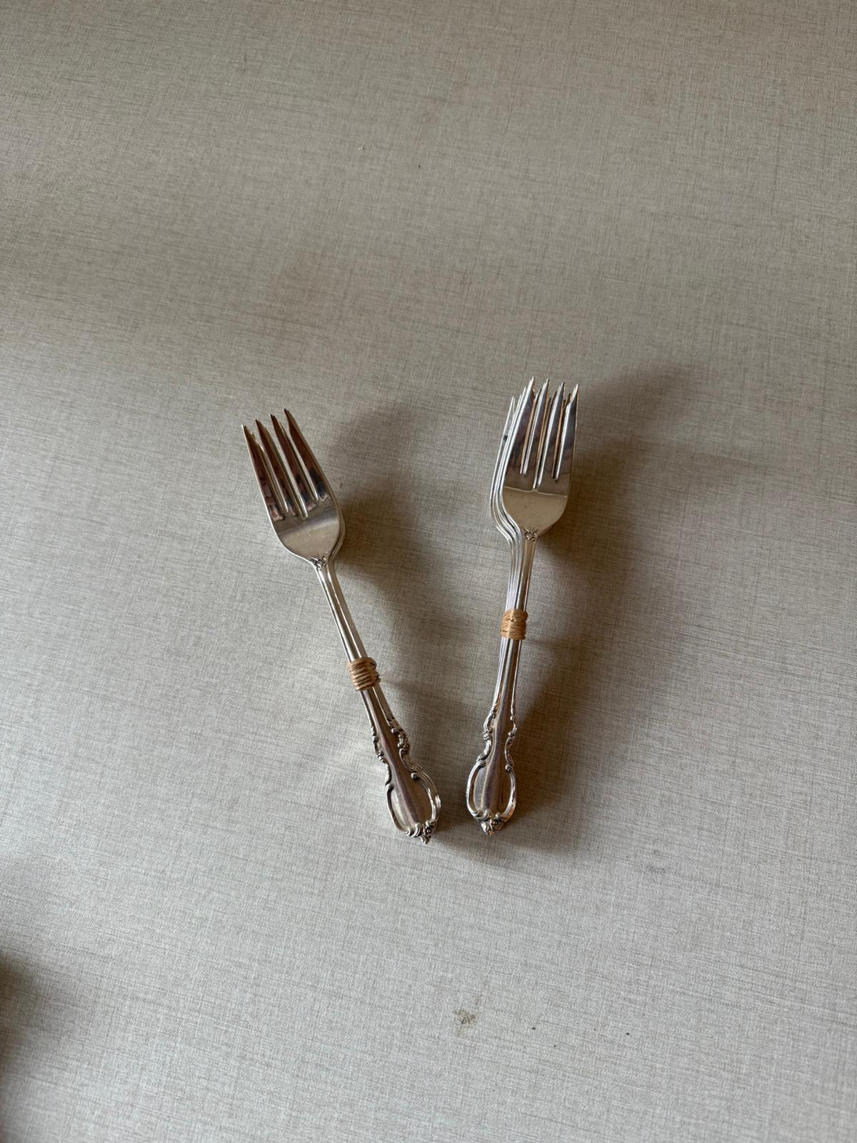 סט סכו"ם כסף מעוטר