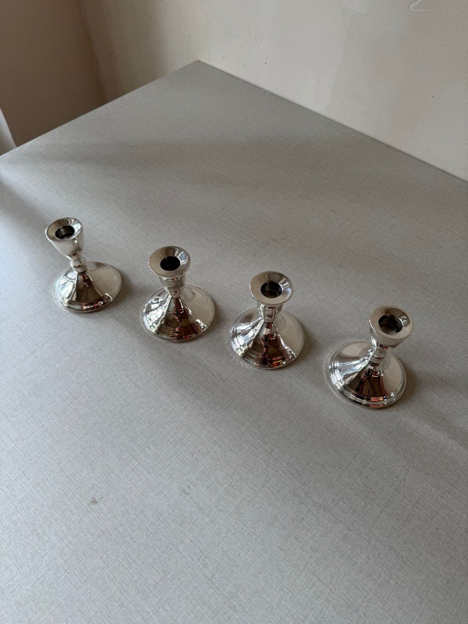 זוג פמוטים קלאסיים - Sterling Silver