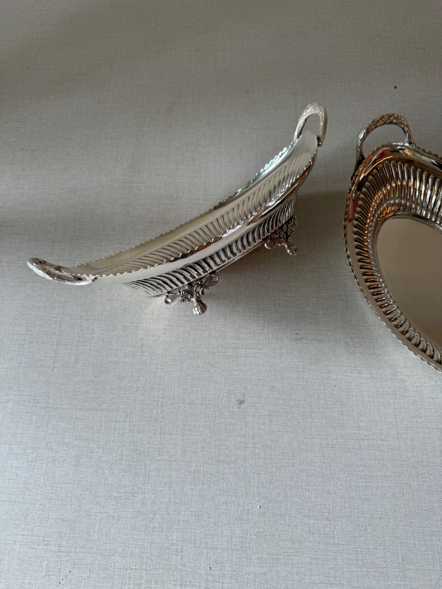 קערית הגשה אליפטית - Sheffield Plate