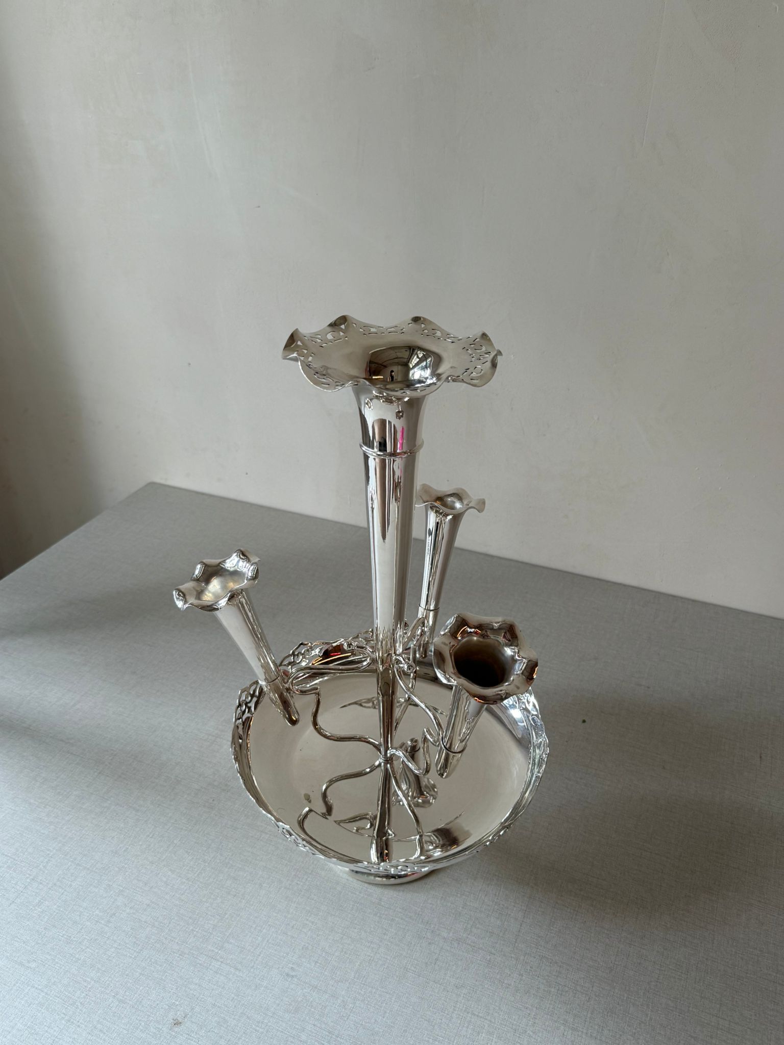 אגרטל ויקטוריאני Sheffield Plate