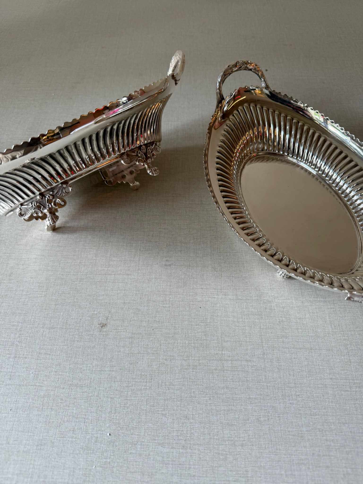 קערית הגשה אליפטית - Sheffield Plate