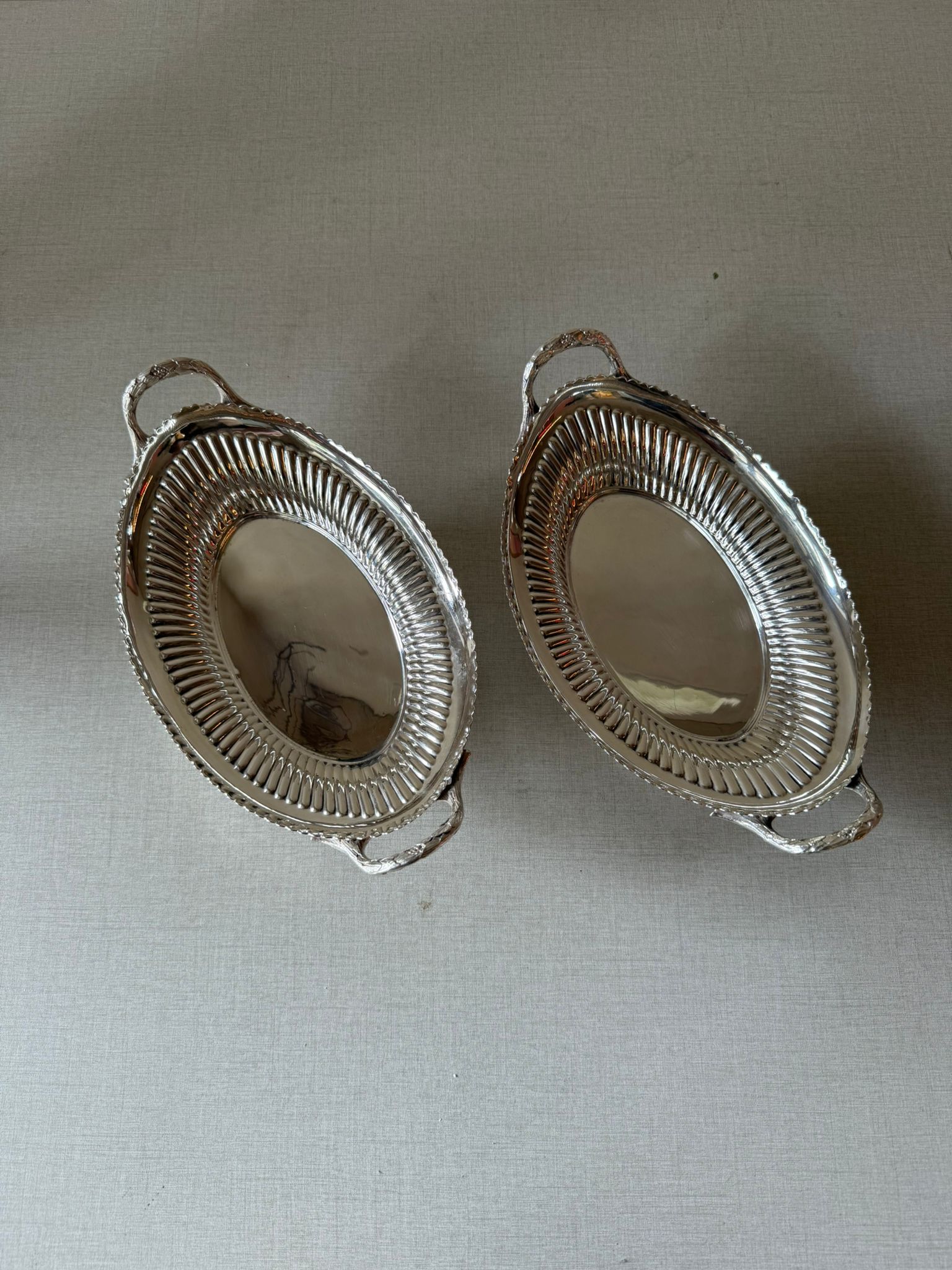 קערית הגשה אליפטית - Sheffield Plate