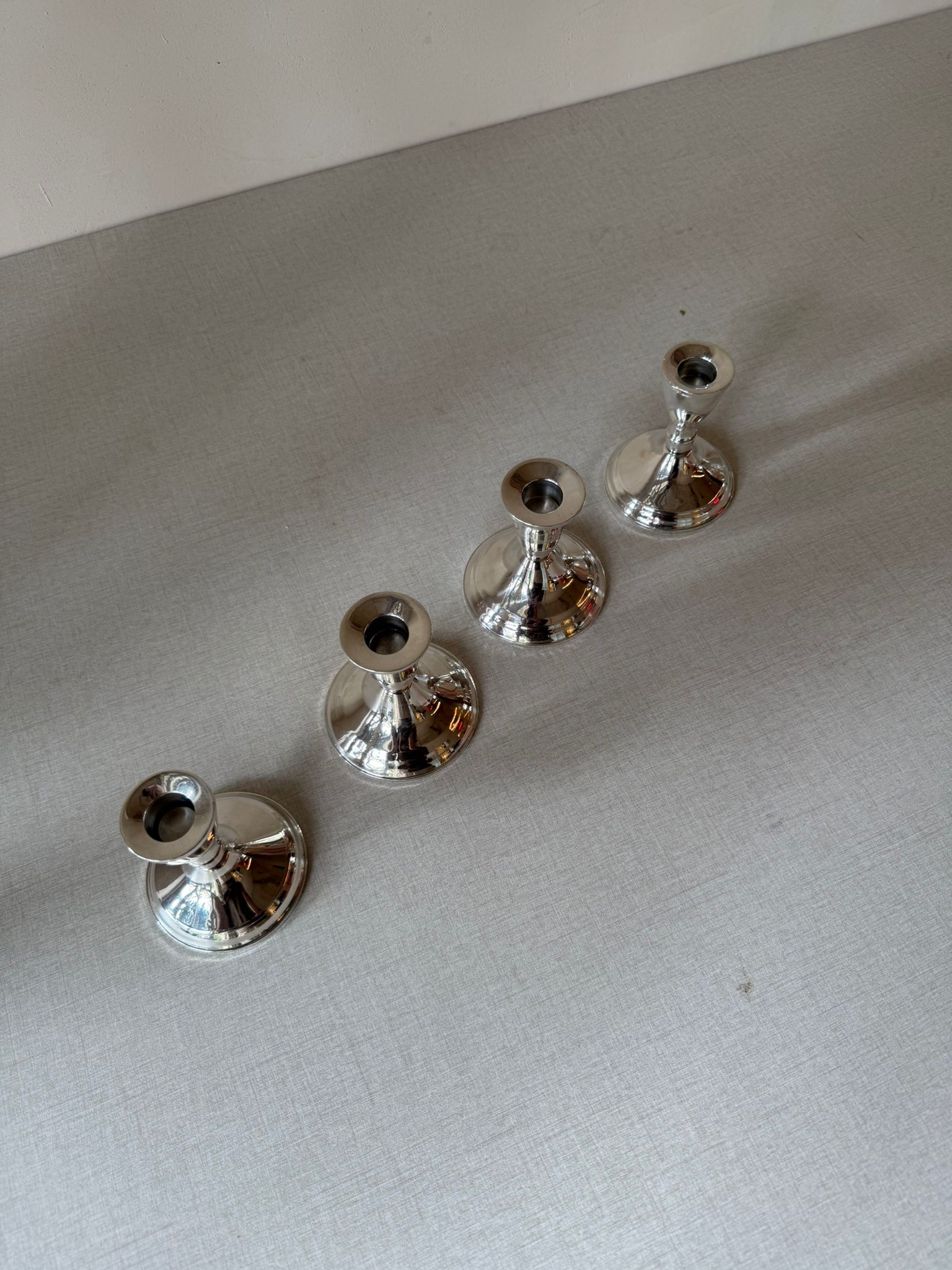 זוג פמוטים קלאסיים - Sterling Silver