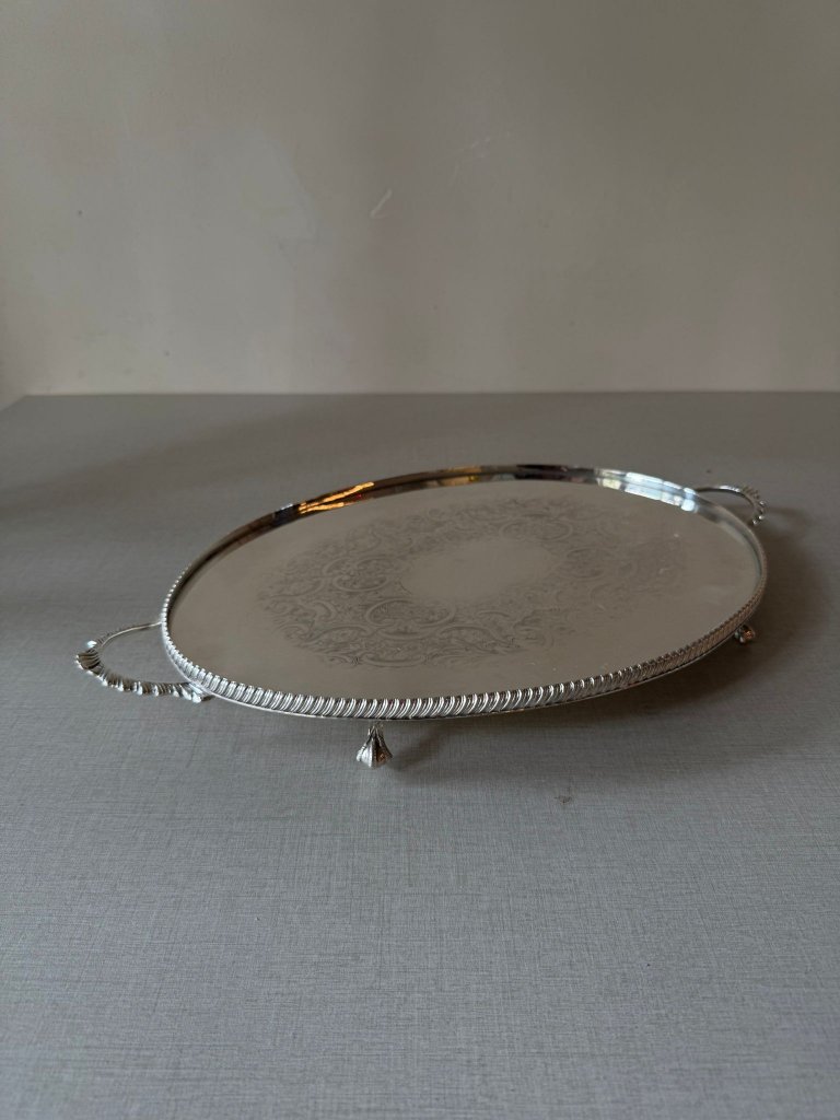 מגש הגשה אנגלי בסגנון Sheffield Plate