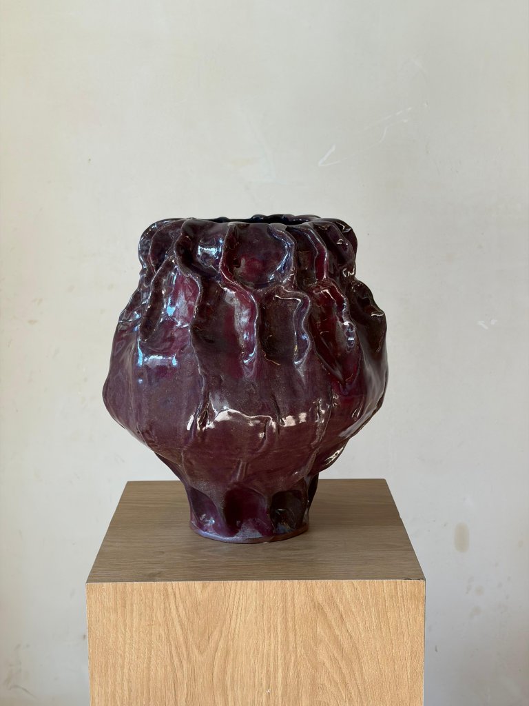 Molten Earth – אגרטל קרמיקה פיסולי